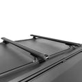 Truck Cap Canopy Rack installed on a gullwind truck cap with white background